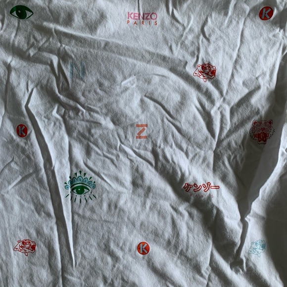 KENZO EMBROIDERED ALL OVER PRINT T-SHIRT - Picture 3 of 5